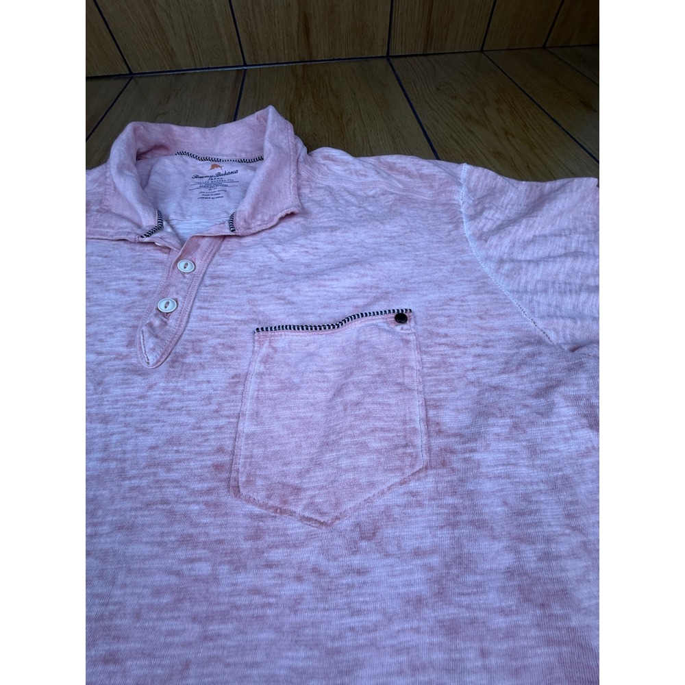 Tommy Bahama Jeans Polo Shirt Island Modern Fit Pocket Detail XL - Picture 3 of 14